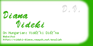 diana videki business card